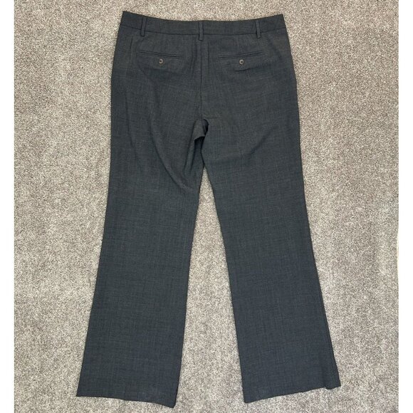Gap Women's Perfect Trouser Pants Size 14 L Gray Stretch Mid Rise 35" Inseam EUC - Picture 6 of 15